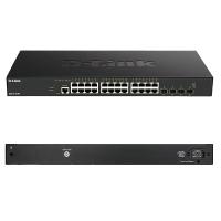 Коммутатор D-Link DXS-1210-28T/A1A, 24x10GBase-T, 4x25GBase-X SFP28, управляемый