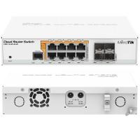 Коммутатор MicroTik CRS112-8P-4S-IN, 8 x 10/100/1000BASE-T с PoE и 4 x SFP