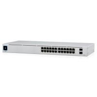 Коммутатор Ubiquiti UniFi Switch 24 PoE (USW-24-POE) фронтальная панель