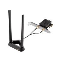 Сетевой адаптер ASUS PCE-BE92BT, Wi-Fi 7 + Bluetooth, PCI-E, (802.11be), 2.4/5/6 ГГц, антенна - внешняя