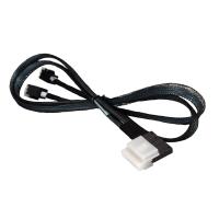 Кабель Supermicro CBL-SAST-0826 Slimline SAS x8 SFF-8654 на 2xMini SAS HD 70см 32AWG