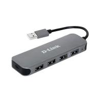 USB-концентратор D-Link DUB-H4/E1A 4-порт USB 2.0 компактный с Fast Charge