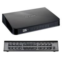 Неуправляемый коммутатор D-Link DES-1024A с 24 портами Fast Ethernet для монтажа в 19