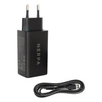 Сетевое зарядное устройство NERPA PD333CBX GaN 65 Вт с 2xUSB-C и USB-A QC3.0