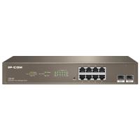Коммутатор IP-COM G3310F, управляемый, 8 портов 10/100/1000Base-T и 2 порта 1000Base-X SFP