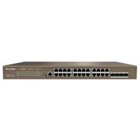 Коммутатор IP-COM G5328P-24-410W, 24 порта 10/100/1000 Base-T и 4 порта 1000 Base-X SFP