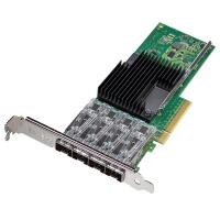 Сетевая карта Intel EX710DA4G2P5 X710-DA4 четырёхпортовый 10GbE SFP+ PCIe 3.0 x8