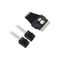 Кабель DiliVing DLSL74-8822 Slimline SASx8 SFF8654 -to- 2 HDmSAS x4 SFF8643 NVMe Connection