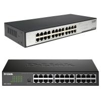 Неуправляемый коммутатор D-Link DGS-1024C с 24 портами Gigabit Ethernet и защитой ESD 4 кВ