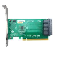 Плата/контроллер Caecent ANU04PE16 NVMe 4x SFF-8643 PCIe3.0 X16 SSD Exp Riser