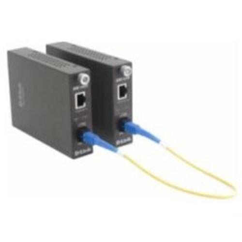 WDM медиаконвертер D-Link DMC-1910R/A9A 1000Base-T RJ45 в 1000Base-LX SC одномод 15 км TX1310 RX1550