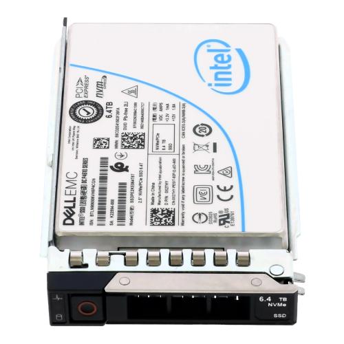 SSD Dell 400-BKGI 6.4TB SFF NVMe Mix Use U2 with carrier