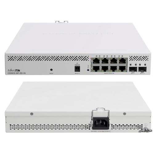 Коммутатор MikroTik CSS610-8G-2S+IN, 8x1Gbit, 2xSFP+, управляемый