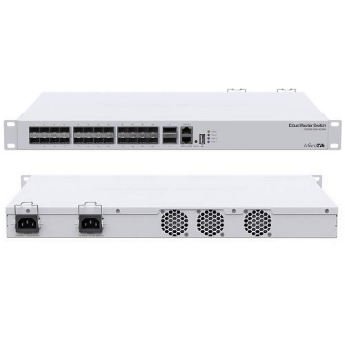 Коммутатор MikroTik CRS326-24S+2Q+RM 24xSFP+ 2xQSFP+ управляемый