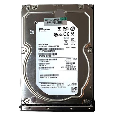 Жесткий диск HPE P17038-001, 4TB LFF SATA 6G 7,2k Hot Plug