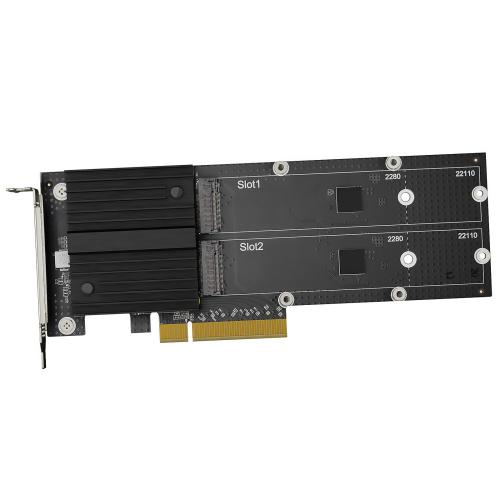 Плата адаптера Synology M2D20, 2xM.2 22110/2080, PCIe 3.0x8