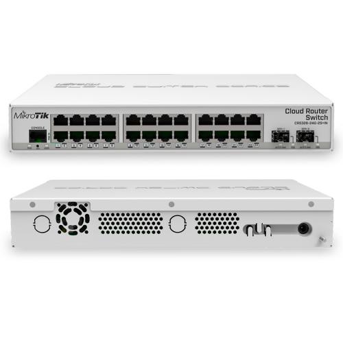 Коммутатор MikroTik CRS326-24G-2S+IN 24 порта Gigabit Ethernet 2 SFP+ настольный