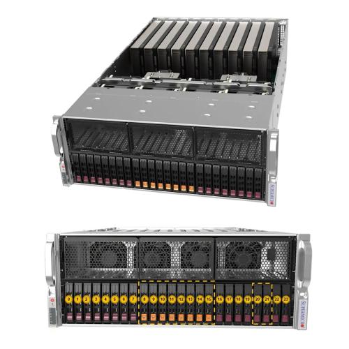 Платформа для сервера Supermicro GPU AS-4125GS-TNRT2 4U 2x Socket SP5 up 400W