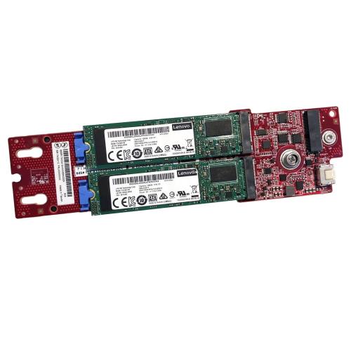 Плата расширения Lenovo 4Y37A79663 M.2 SATA/x4 NVMe 2-Bay Enablement Kit для ThinkSystem