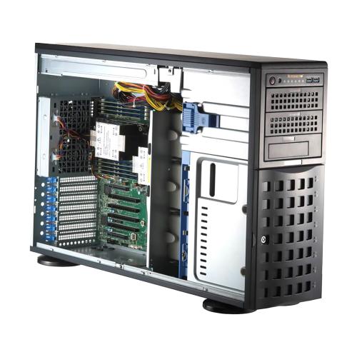 Башенный сервер Supermicro SYS-741P-TRT Tower/4U Mainstream с двумя сокетами LGA4677 и 8 отсеками 3.5