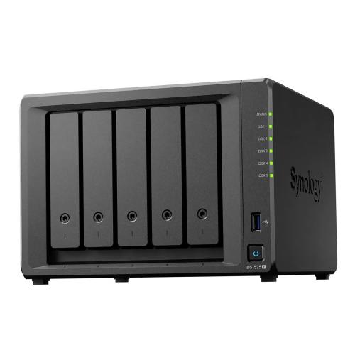 Сетевое хранилище Synology DS1525+ 5x2.5/3.5 SATA, 2хM.2 2280 NVMe SSD, Ryzen V1500B-2.2GHz