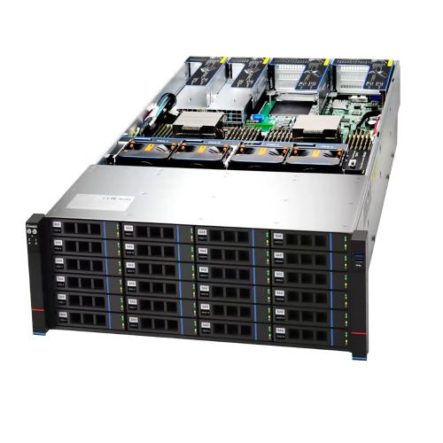 GPU-сервер Gooxi AS4105G-D12R-G3 4U с поддержкой 5 GPU FHFL двойной ширины, Intel Xeon 3rd Gen