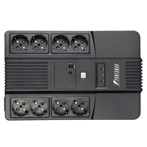 ИБП POWERMAN BRICK 650 Plus (Schuko x 8)