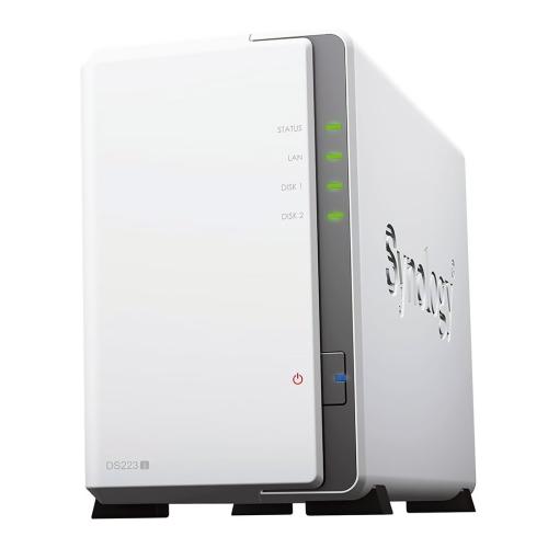 Сетевое хранилище Synology DS223j 2x2.5/3.5 SATA, Realtek RTD1619B/4х1.7GHz, 1 GB DDR4, 1x1 Гби