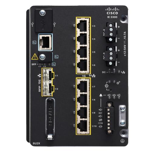 Промышленный коммутатор Cisco IE-3300-8U2X-A с 8 портами