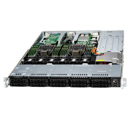 Rack-сервер Supermicro SYS-121C-TN10R 1U CloudDC с 10 дисковыми отсеками NVMe/SAS/SATA