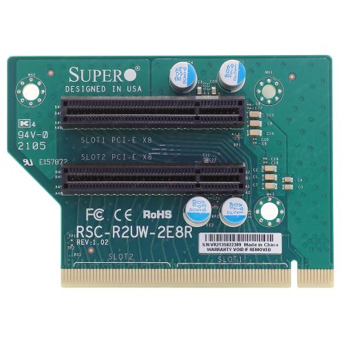 Riser карта SuperMicro RSC-R2UW-2E8R OEM PCI Express x16 2U Plug-in