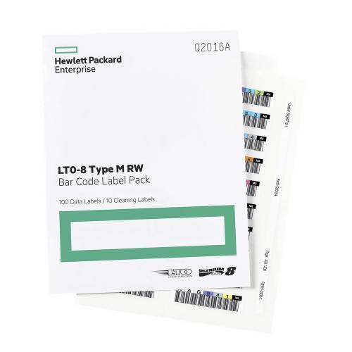 Набор этикеток HPE LTO-8 Q2015A Ultrium RW 100 data + 10 cleaning
