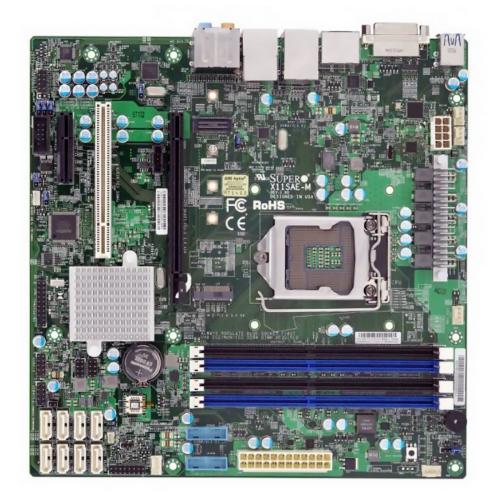 Материнская плата Supermicro MBD-X11SAE-M-B 204502 с 2 кабелями SATA