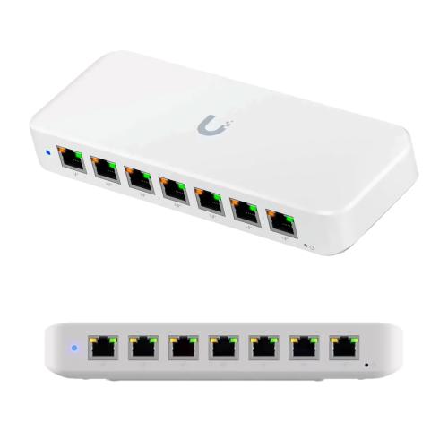 Компактный L2 PoE-коммутатор Ubiquiti USW-Ultra-210W с 8 × GbE и PoE-бюджетом 202 Вт