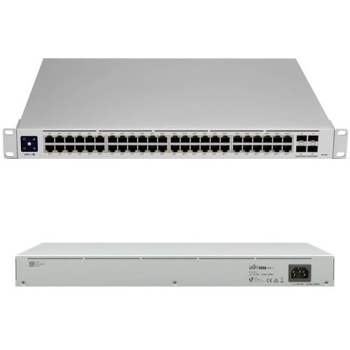 Коммутатор Ubiquiti USW-48, 48x1G RJ45, 4x SFP