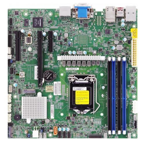 Supermicro Материнская плата Supermicro MBD-X13SCL-F-B bundle, Micro-ATX, 1x Intel Xeon 6300/E-2400/Pentium