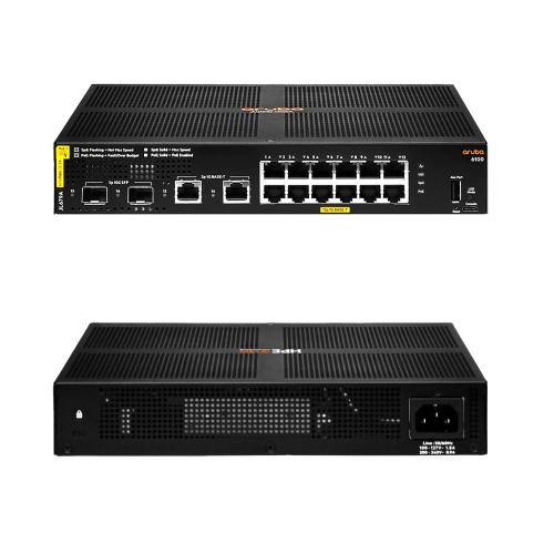 Коммутатор HPE JL679A Aruba 6100 Managed 12G PoE 139W 2SFP+