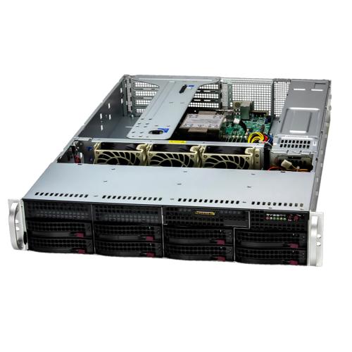 Supermicro Серверная платформа Supermicro SYS-522B-WR 2U, single E2 LGA4710, 8xDDR5, 8 x 3.5/2.5