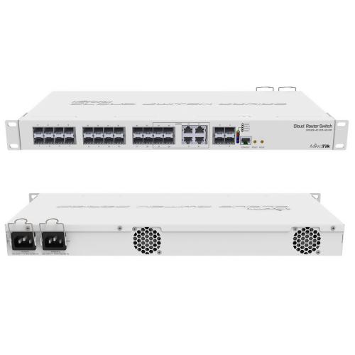 Коммутатор MikroTik CRS328-4C-20S-4S+RM, 20xSFP, 4xSFP+, 4xRJ45/SFP, управляемый